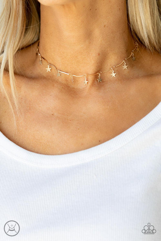 Little Miss Americana Gold Necklace - Jewelry by Bretta