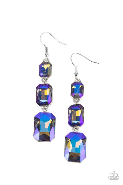 Cosmic Red Carpet Blue Earrings - Jewelry by Bretta