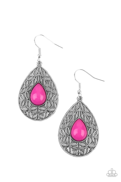 Fanciful Droplets Pink Earrings - Jewelry by Bretta