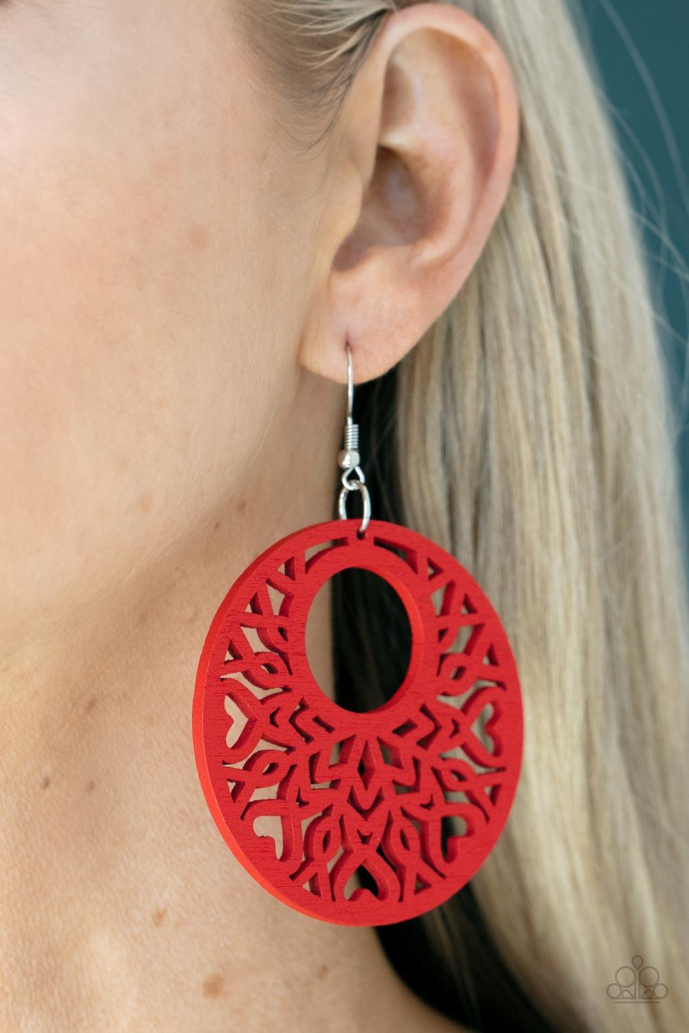 Tropical Reef Red Earrings - Jewelry by Bretta