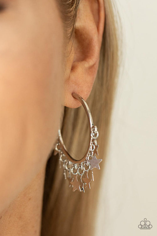 Happy Independence Day Silver Earrings - Jewelry by Bretta