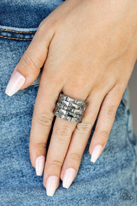 Checkered Couture Silver Ring - Jewelry by Bretta