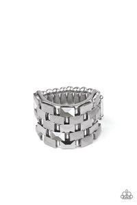 Checkered Couture Silver Ring - Jewelry by Bretta