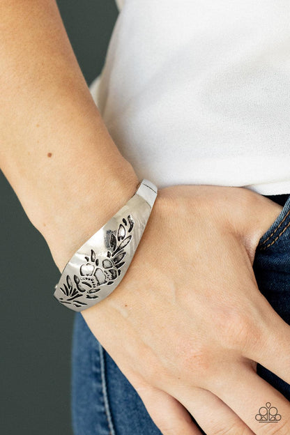 Fond of Florals Silver Bracelet - Jewelry by Bretta