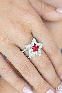 One Nation Under Sparkle Red Ring - Jewelry by Bretta