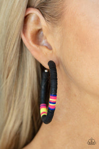 Colorfully Contagious Black Earrings - Jewelry by Bretta