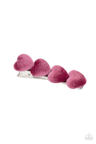 Velvet Valentine Pink Hair Clip - Jewelry by Bretta