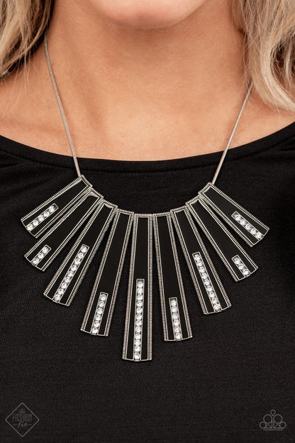 FAN-tastically Deco Black Necklace - Jewelry by Bretta