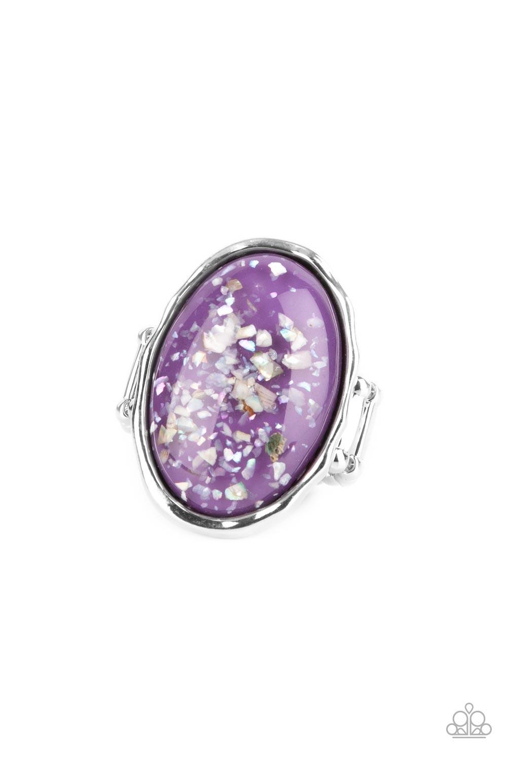 Glittery With Envy Purple Ring - Jewelry by Bretta