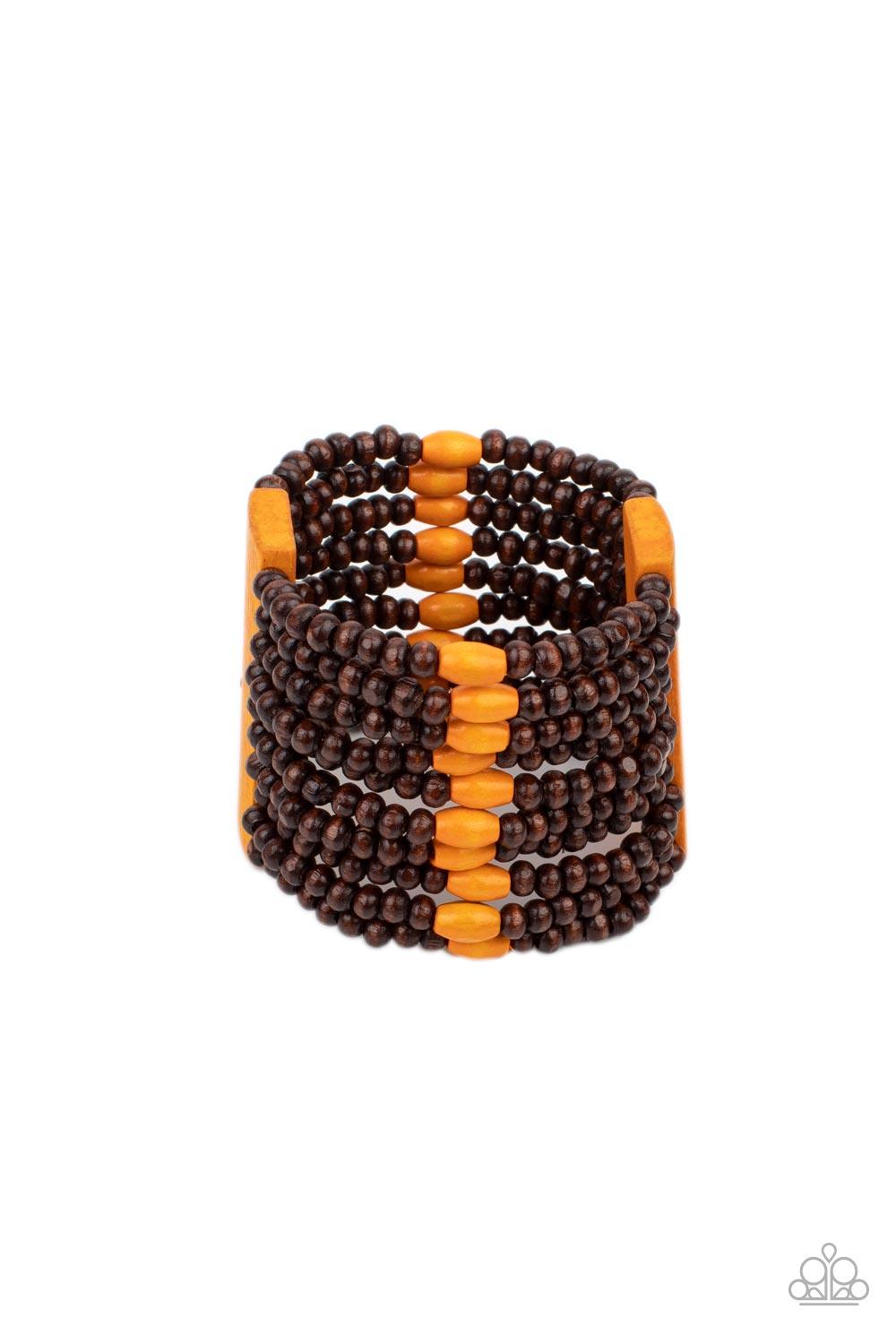 Tropical Trendsetter Orange Bracelet - Jewelry by Bretta