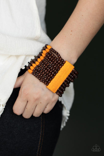 Tropical Trendsetter Orange Bracelet - Jewelry by Bretta