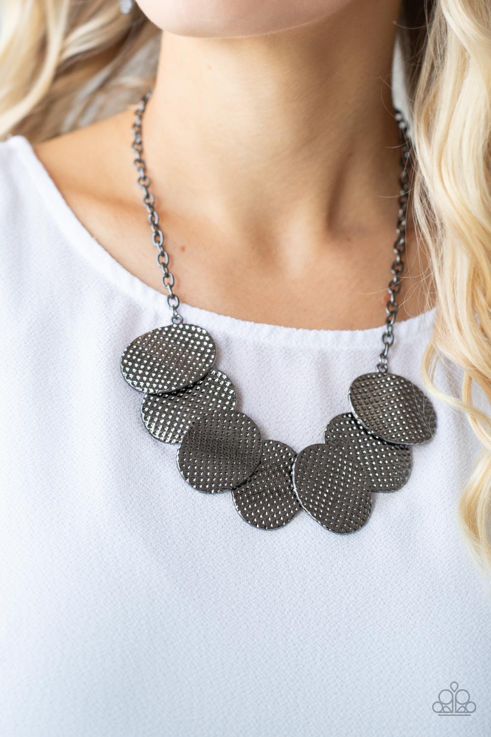 Industrial Wave Black Necklace - Jewelry by Bretta