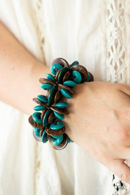 Caribbean Canopy Blue Bracelet - Jewelry by Bretta