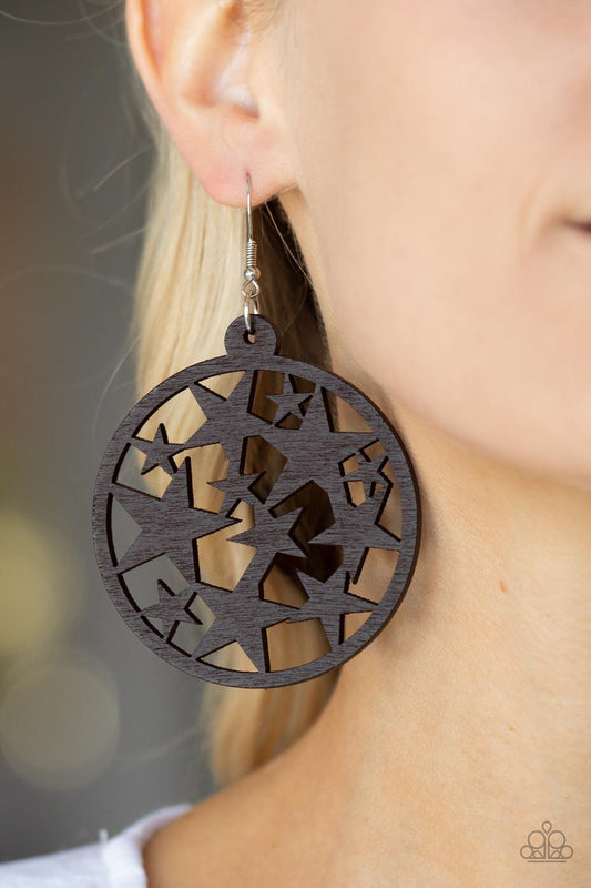 Cosmic Paradise Brown Earrings - Jewelry by Bretta