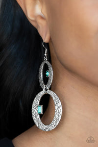 OVAL and OVAL Again Green Earrings - Jewelry by Bretta