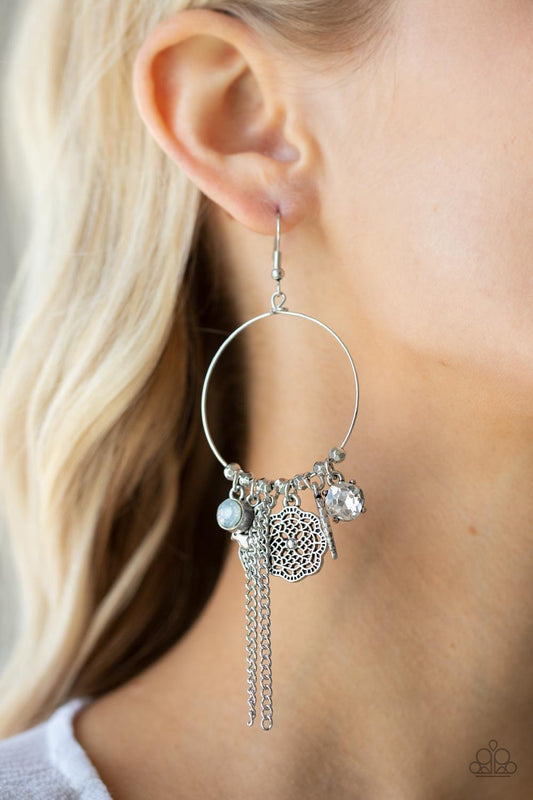 TWEET Dreams White Earrings - Jewelry by Bretta