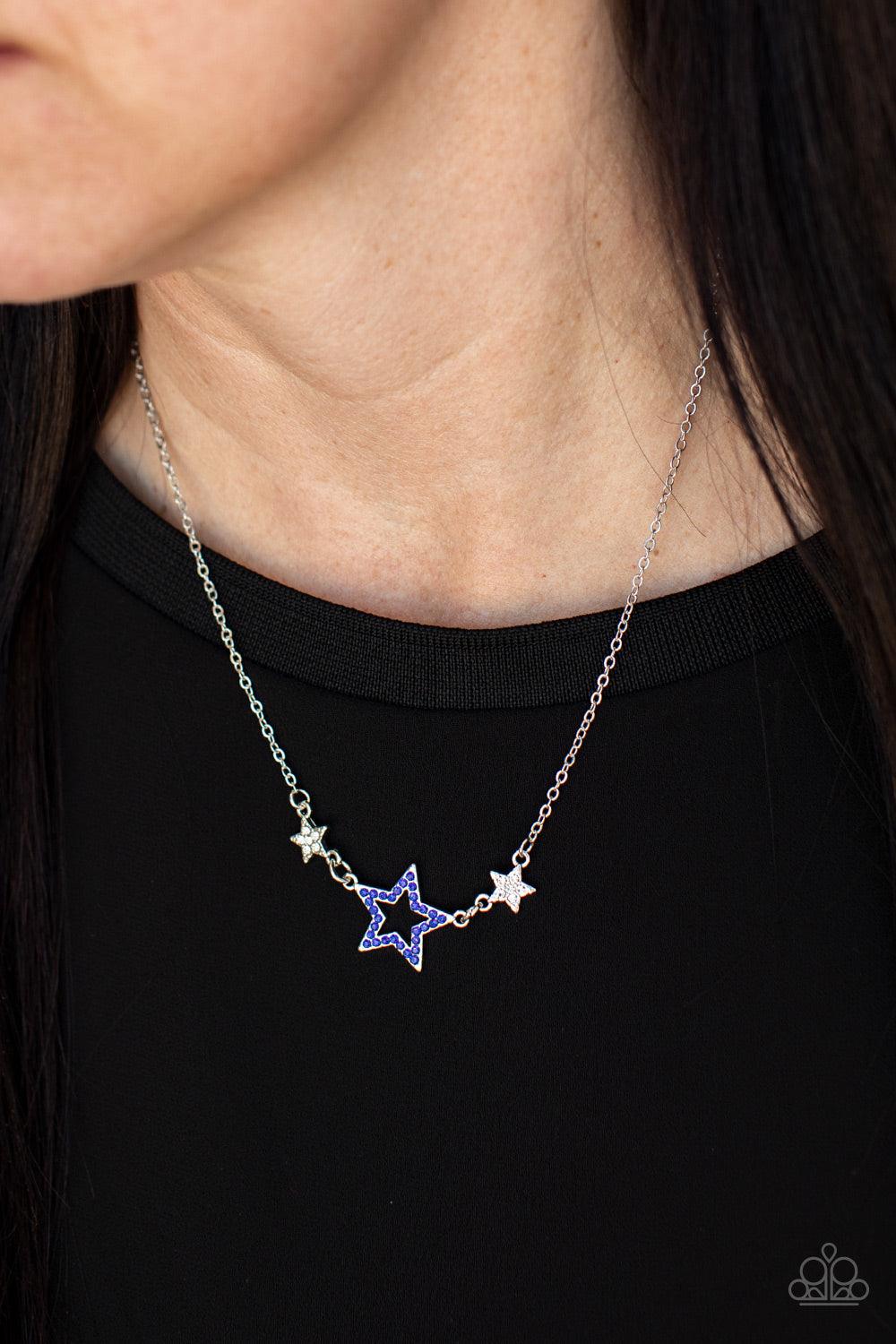 United We Sparkle Blue Necklace - Jewelry by Bretta