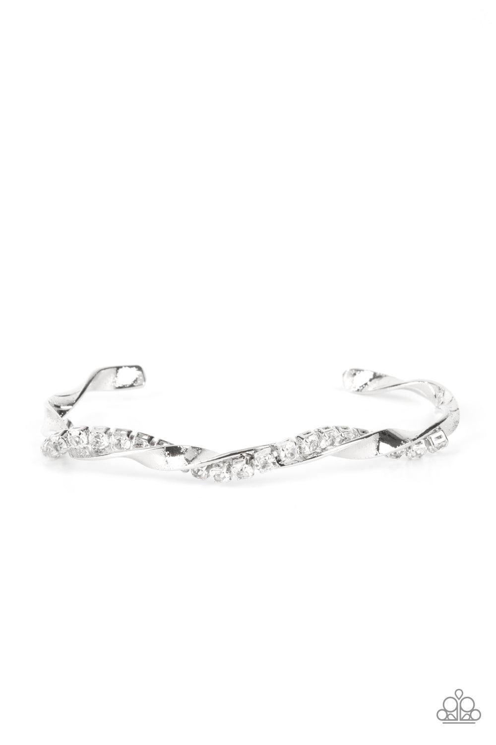 Twisted Twinkle White Bracelet - Jewelry by Bretta