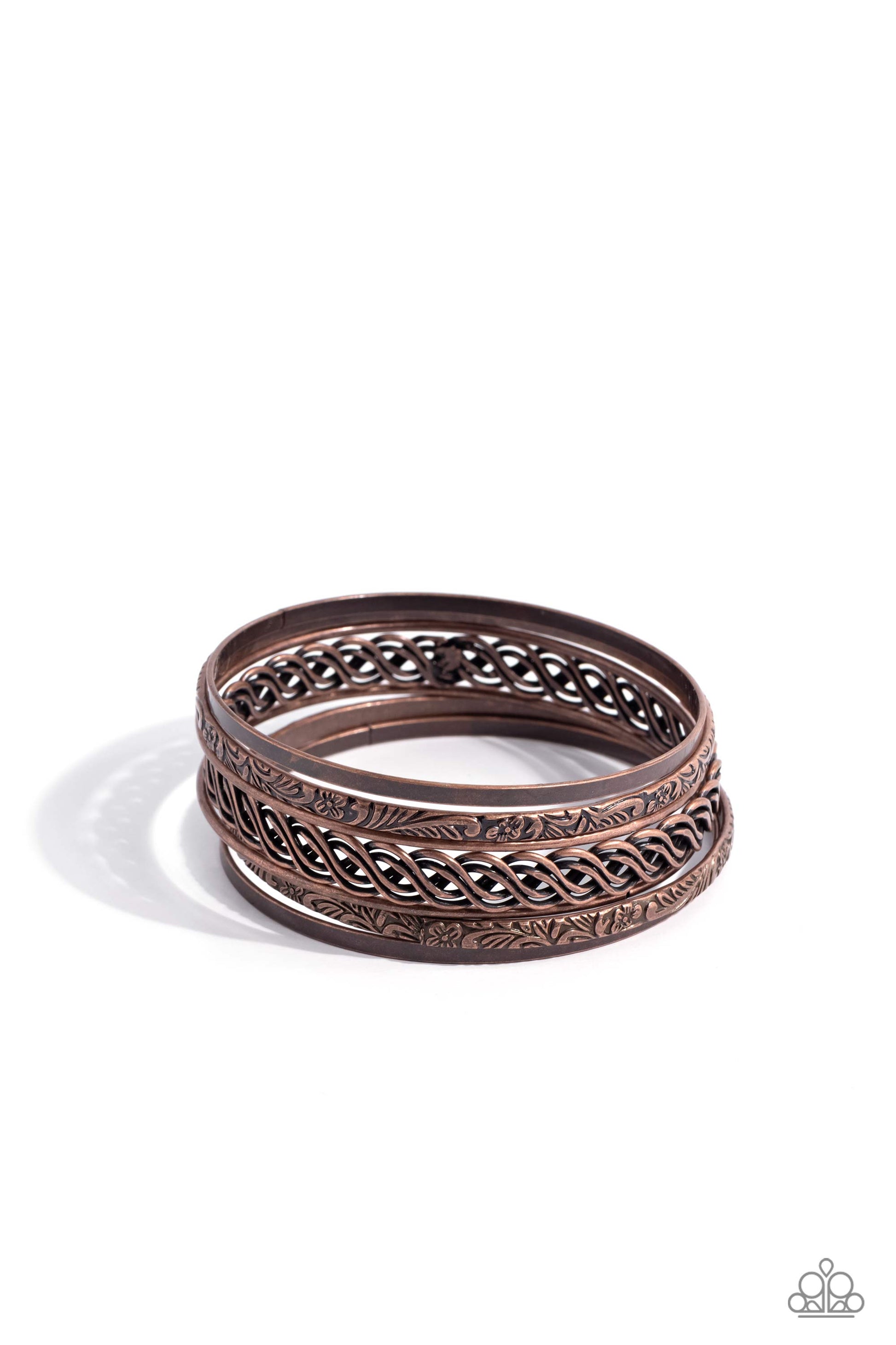 Stockpiled Shimmer Copper Bracelets - Jewelry by Bretta