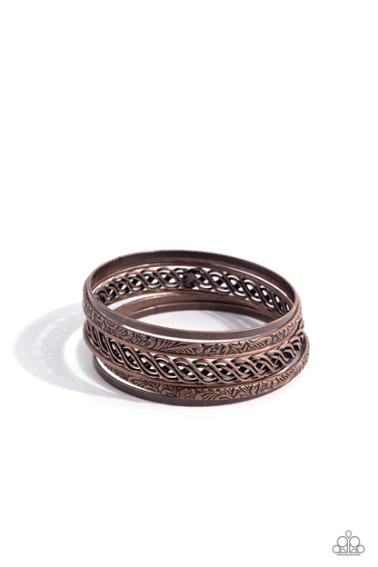 Stockpiled Shimmer Copper Bracelets - Jewelry by Bretta