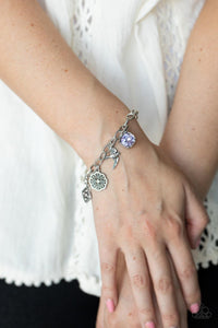Fancifully Flighty Purple Bracelet - Jewelry by Bretta