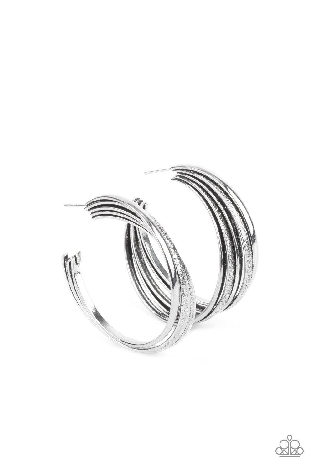 In Sync Silver Earrings - Jewelry by Bretta