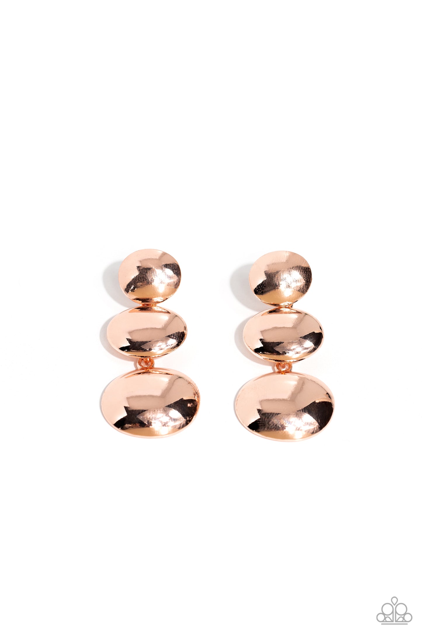 Futuristic Fantasy Rose Gold Earrings - Jewelry by Bretta