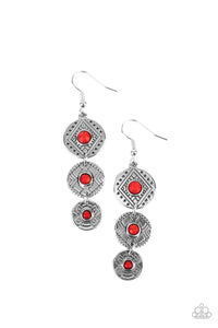 Totem Temptress Red Earrings - Jewelry by Bretta