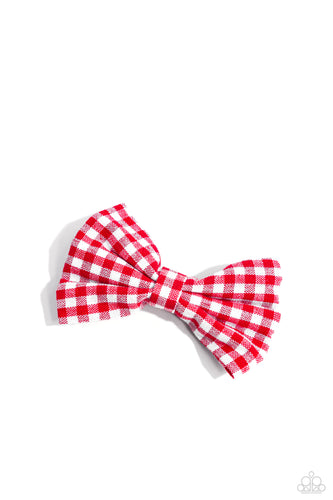 Gingham Grove Red Hair Clip - Jewelry by Bretta
