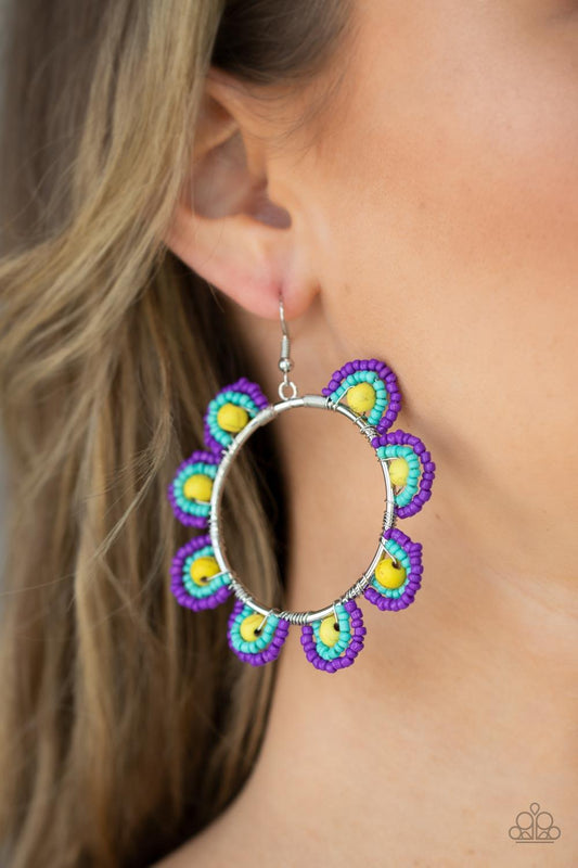 Groovy Gardens Yellow Earrings - Jewelry by Bretta
