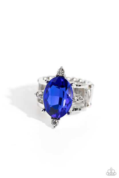 Sensational Sparkle Blue Ring - Jewelry by Bretta