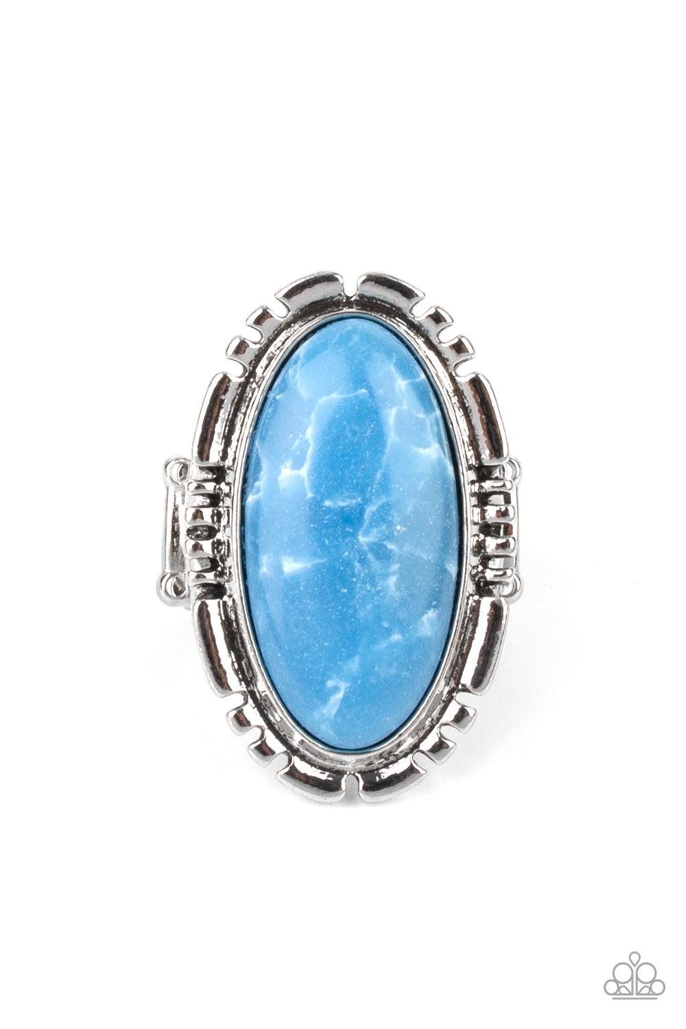 Peacefully Pioneer Blue Ring - Jewelry by Bretta