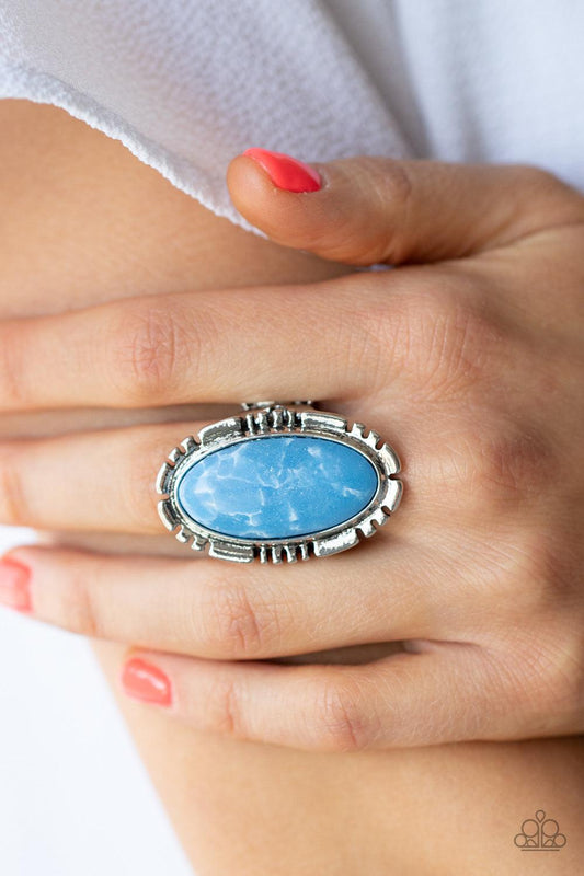 Peacefully Pioneer Blue Ring - Jewelry by Bretta