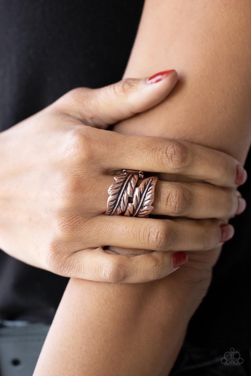 Inner FLIGHT Copper Ring - Jewelry by Bretta