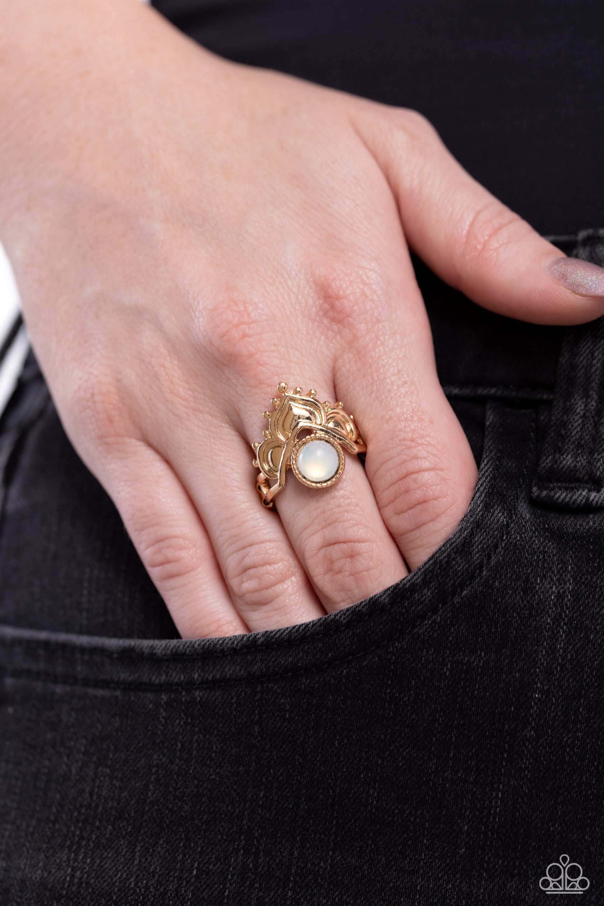 Lotus Solstice Gold Ring - Jewelry by Bretta