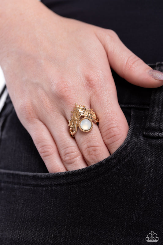 Lotus Solstice Gold Ring - Jewelry by Bretta