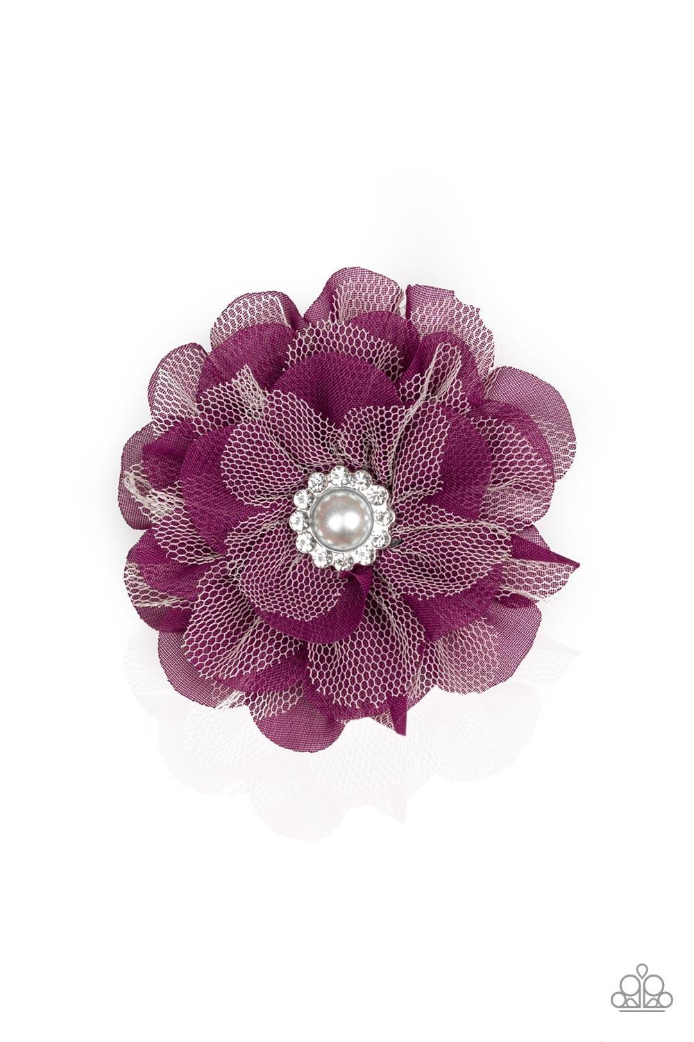 Paparazzi Accessories-Bayou Blooms - Purple Hair Bow