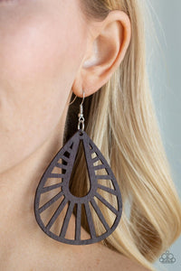 Paparazzi Accessories  Coachella Chill - Brown Earrings - jewelrybybretta