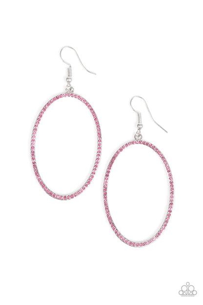 Paparazzi Dazzle On Demand Pink Earrings - Jewelry by Bretta