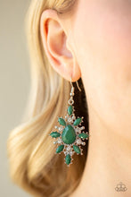 Paparazzi Accessories-Glamorously Colorful - Green Earrings - jewelrybybretta
