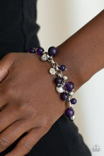 Paparazzi Accessories-Glossy Glow - Purple Bracelet