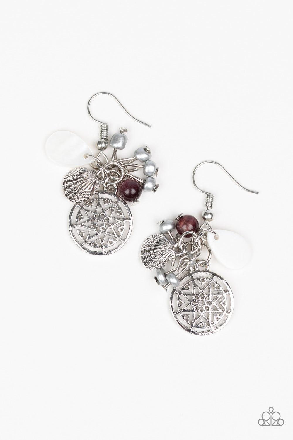 Ocean Oracle Purple Earrings - Jewelry by Bretta