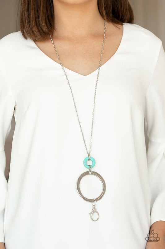 Paparazzi Accessories-Optical Illusion - Blue Necklace
