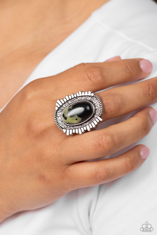 Terrazzo Trendsetter Green Ring - Jewelry by Bretta