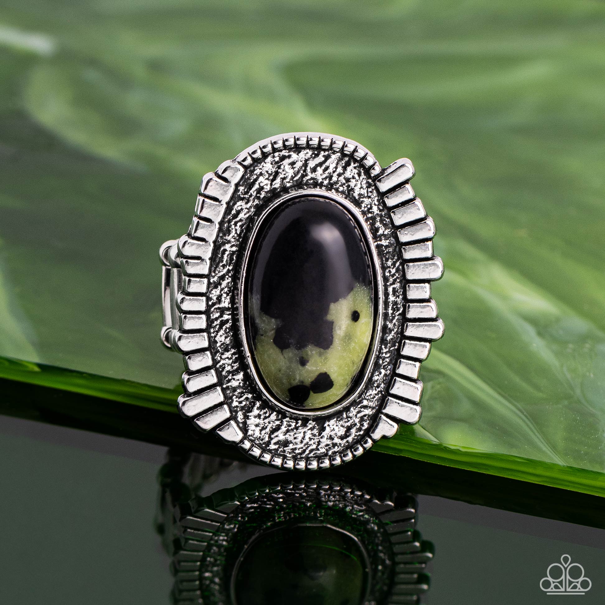 Terrazzo Trendsetter Green Ring - Jewelry by Bretta