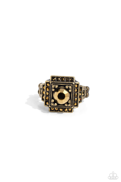 Polished Pantheon Brass Ring - Jewelry by Bretta