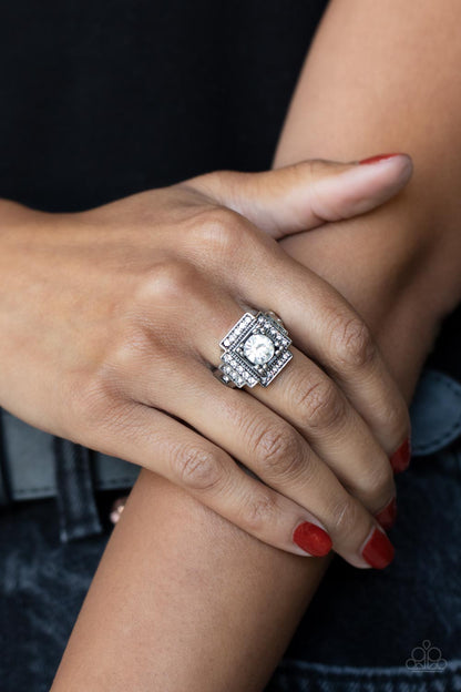 Polished Pantheon White Ring - Jewelry by Bretta