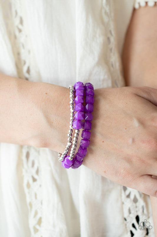 Vacay Vagabond Purple Bracelet - Jewelry by Bretta