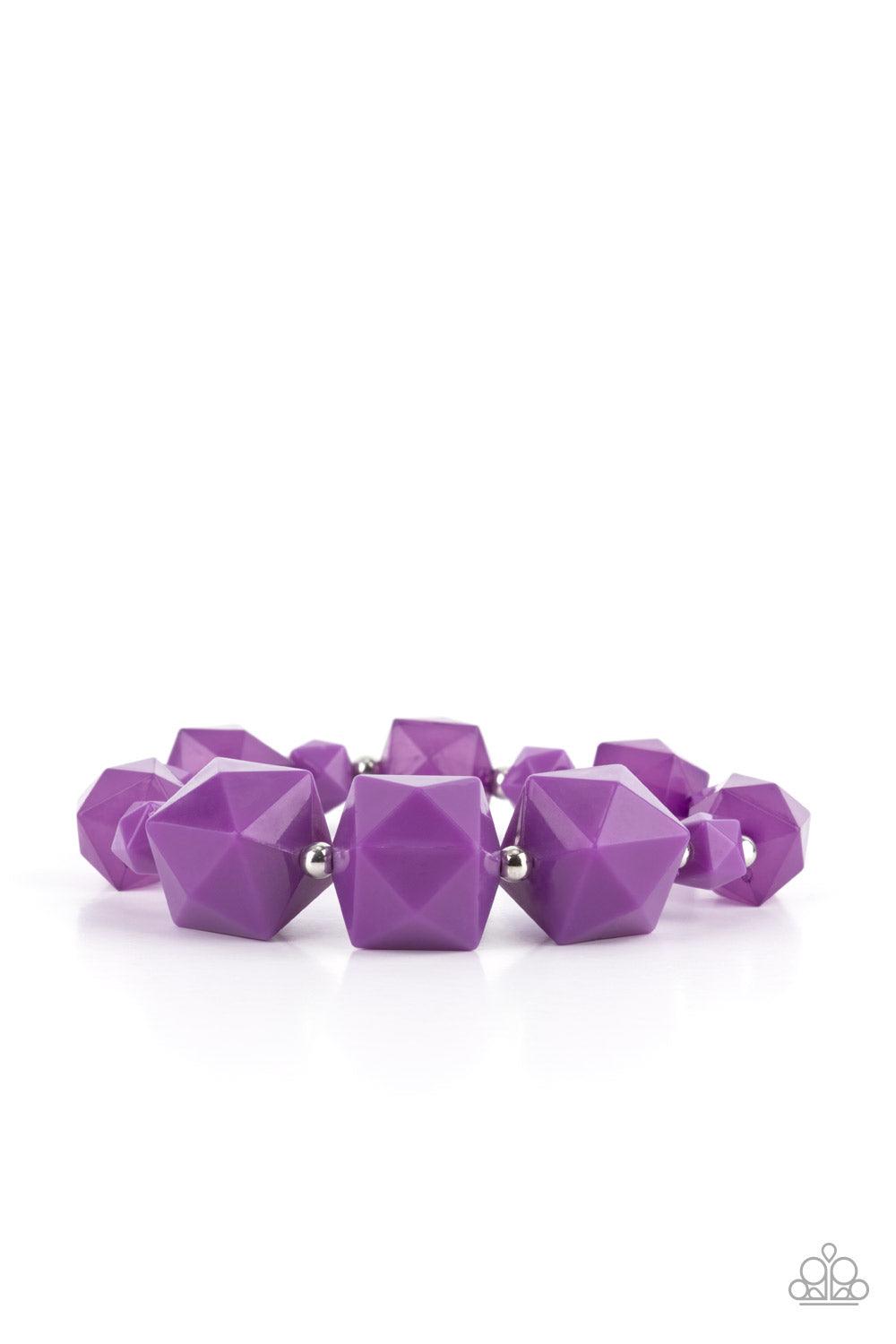 Trendsetting Tourist - Purple Bracelet - Jewelry by Bretta