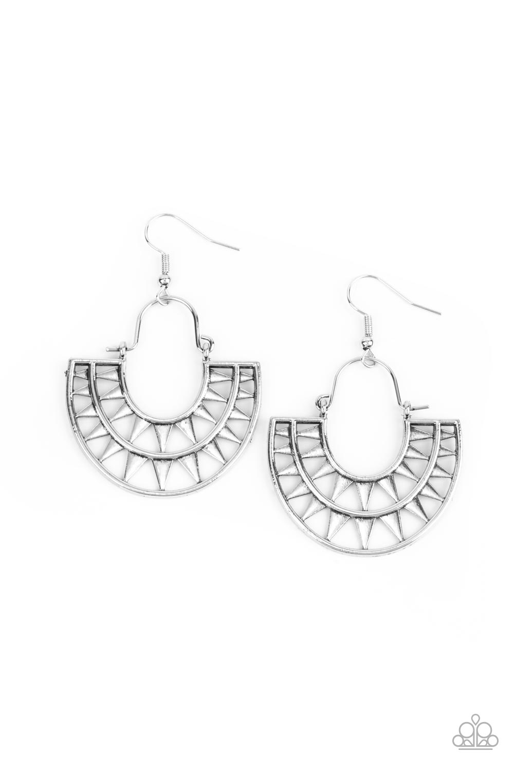 Solar Surge Silver Earrings - Jewelry by Bretta